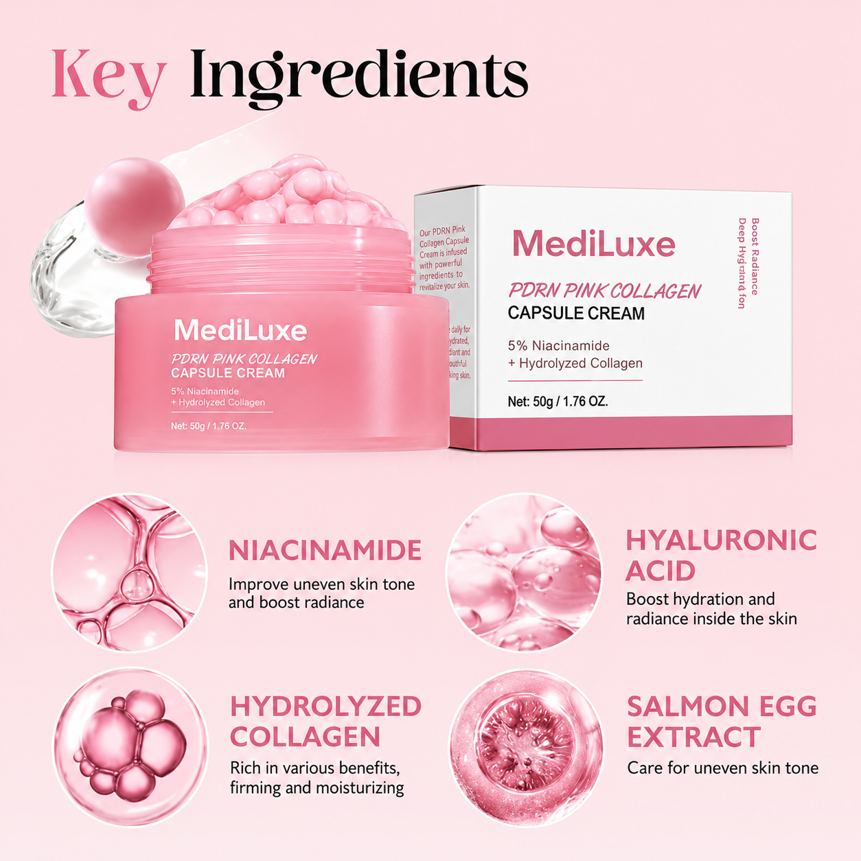PDRN Pink  Moisturizing Capsule Cream