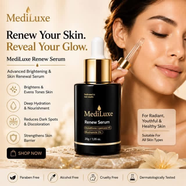 MediLuxe Renew Serum for Hydrated, Smooth-Looking Skin