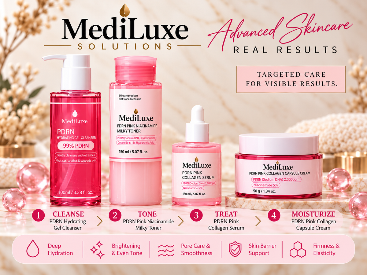 PDRN Elastin and  Firming Bundle | MediLuxe PDRN Skincare Set