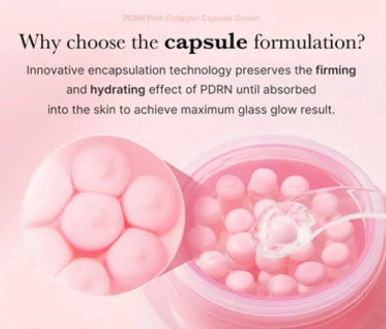 MediLuxe PDRN Pink Collagen Capsule Cream for Glowing, Smooth Skin