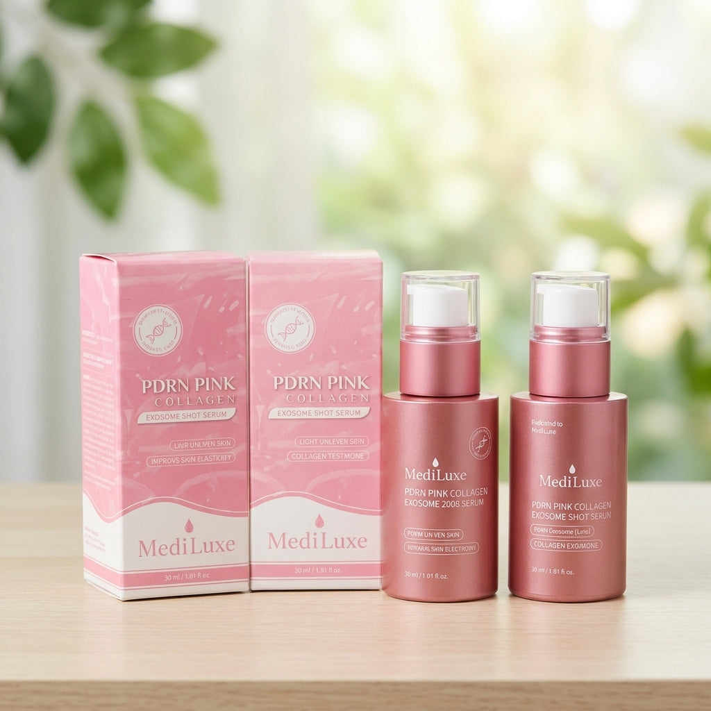 Pink Collagen Exosome Face Serum Dual Set for Hydrated & Smooth Skin