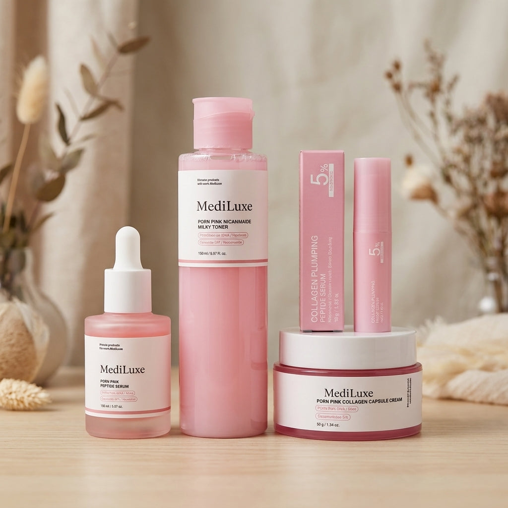 Rose Pink Collagen Beauty Bundle Set