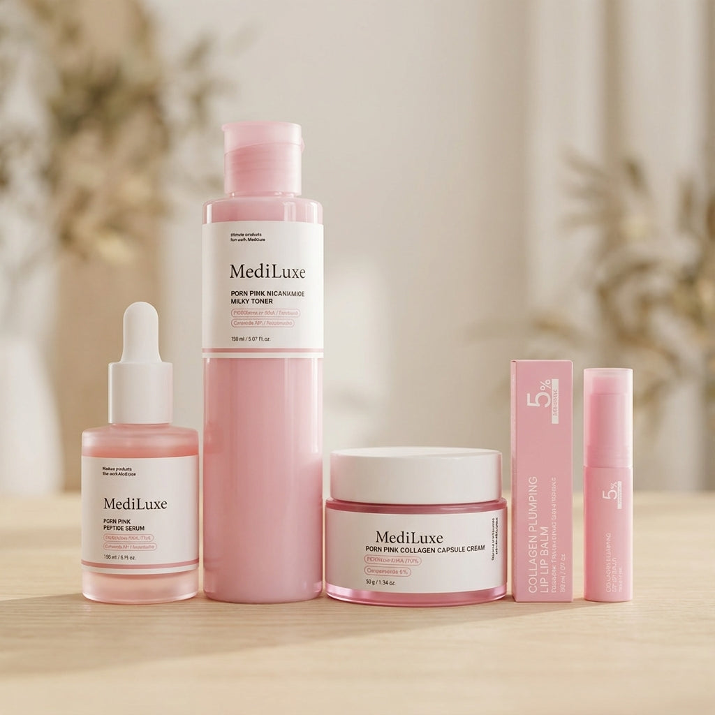 Rose Pink Collagen Beauty Bundle Set
