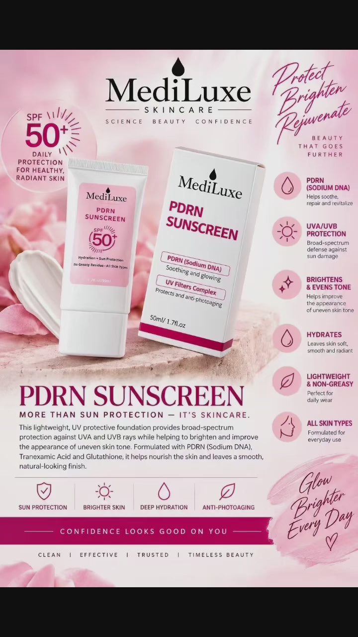 PDRN Sunscreen for Hydrated, Smooth & Protected Looking Skin